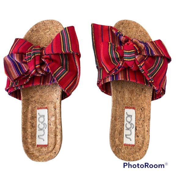 SUGAR Xenonic Bow Slip On Sandals - Picture 3 of 8